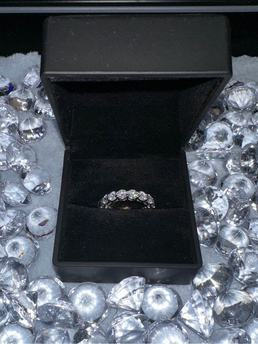 925 Moissanite Eternity Band - Size 5